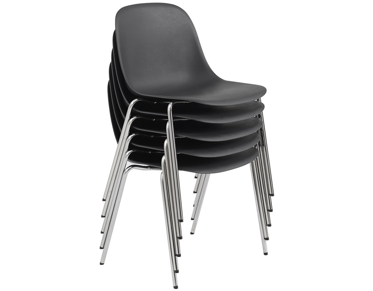 fiber side chair with a-base
