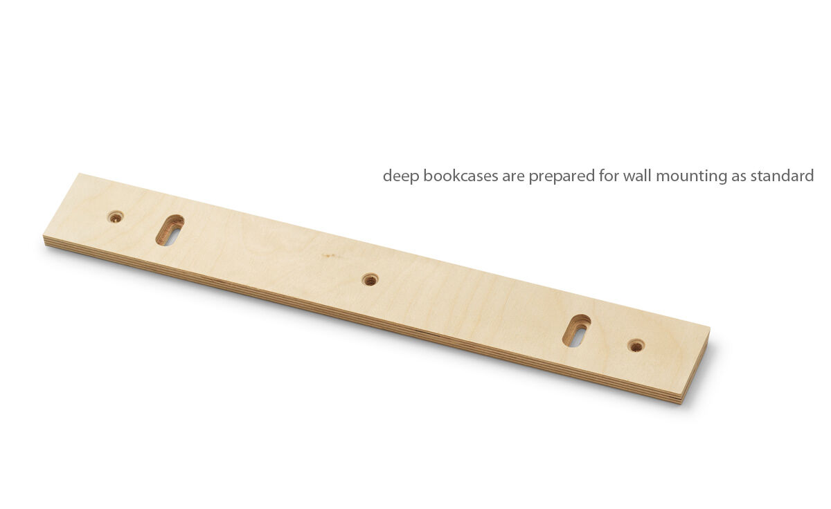 fk63 deep bookcase upright with trays