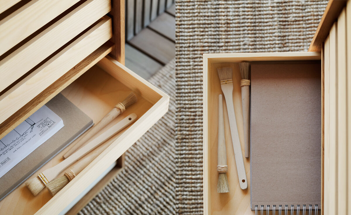 fk63 deep bookcase with trays