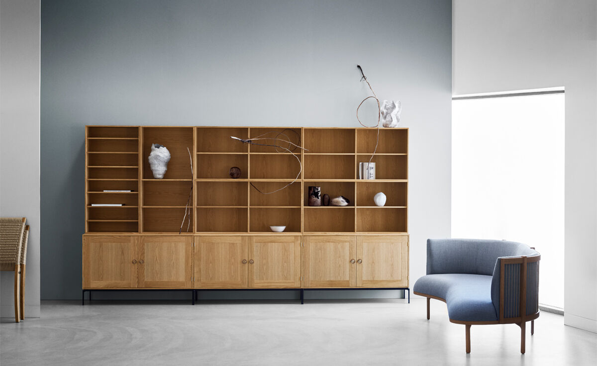 fk63 four section upright bookcase