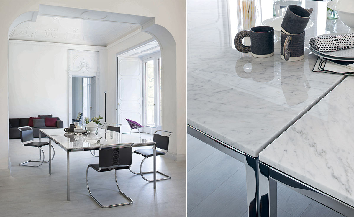 florence knoll square dining table