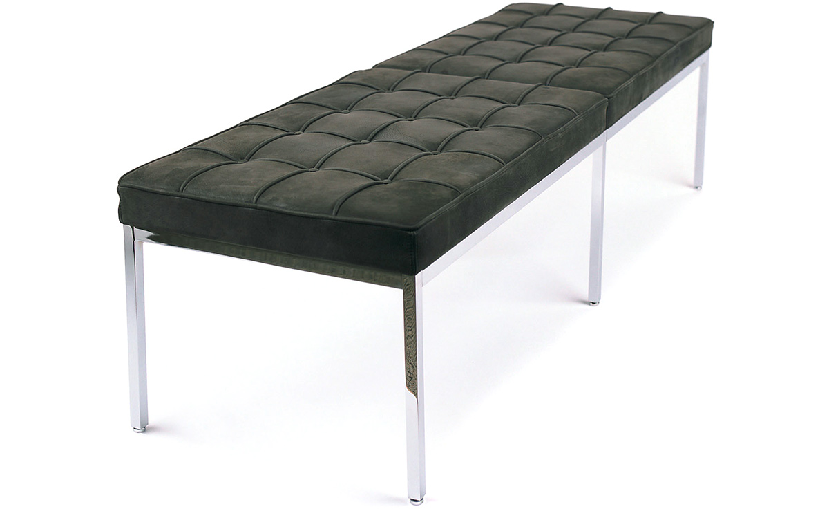 florence knoll three seat bench