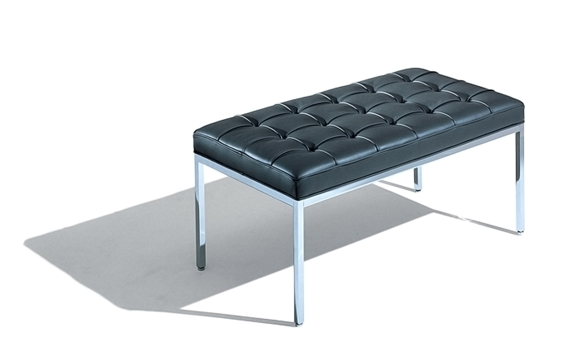 florence knoll two seat bench