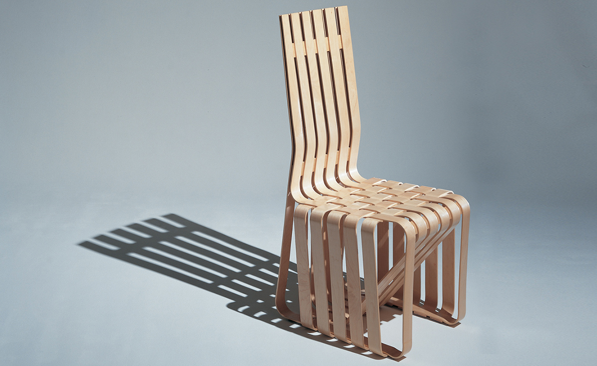 gehry high sticking chair