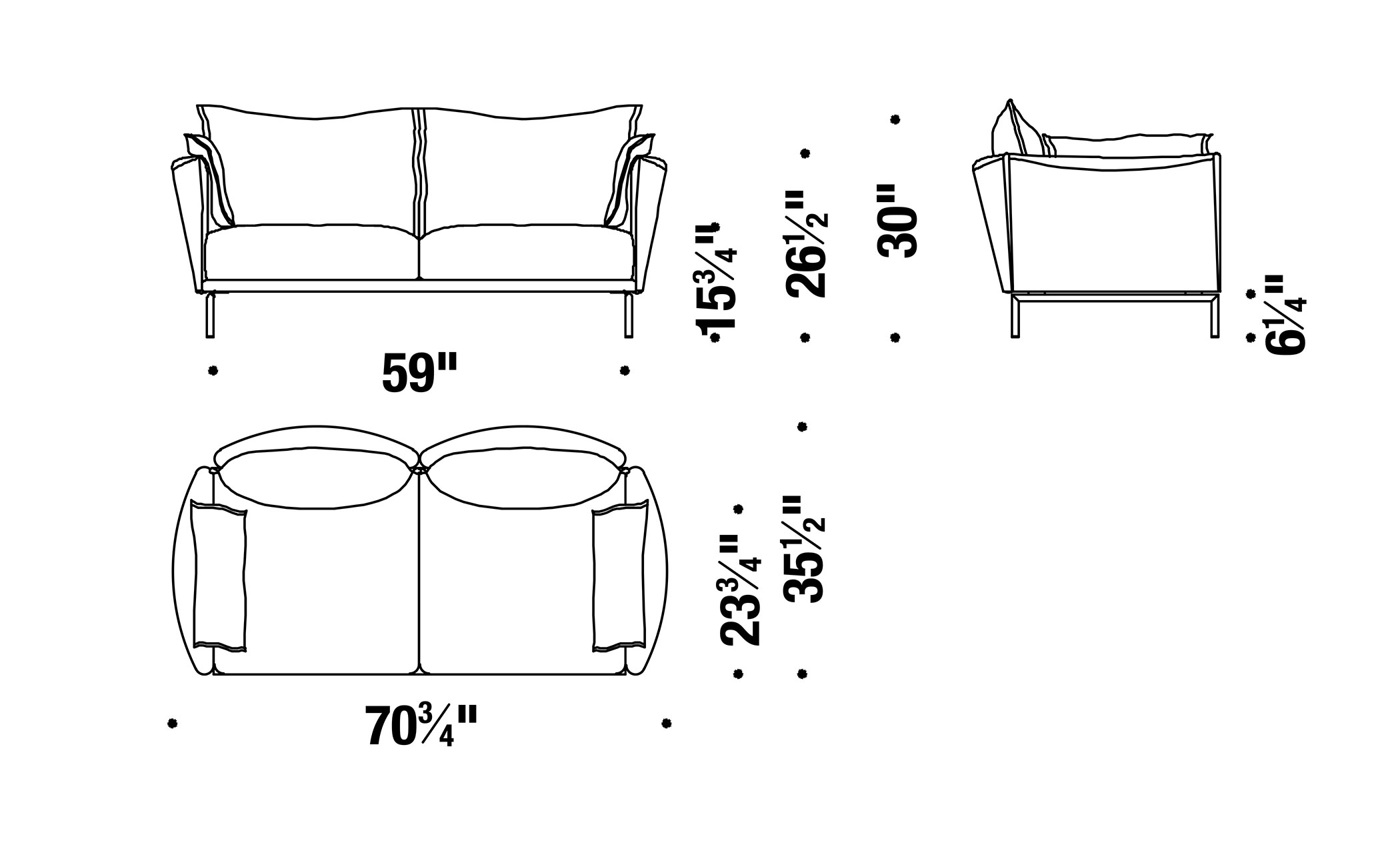 gentry 90 settee