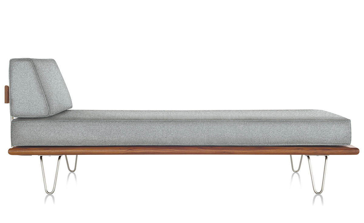 nelson™ daybed with end bolster & hairpin legs