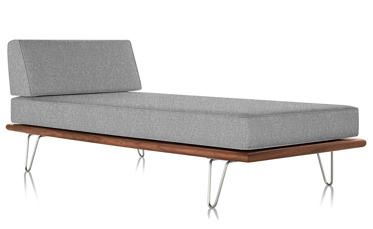 nelson™ daybed with end bolster & hairpin legs