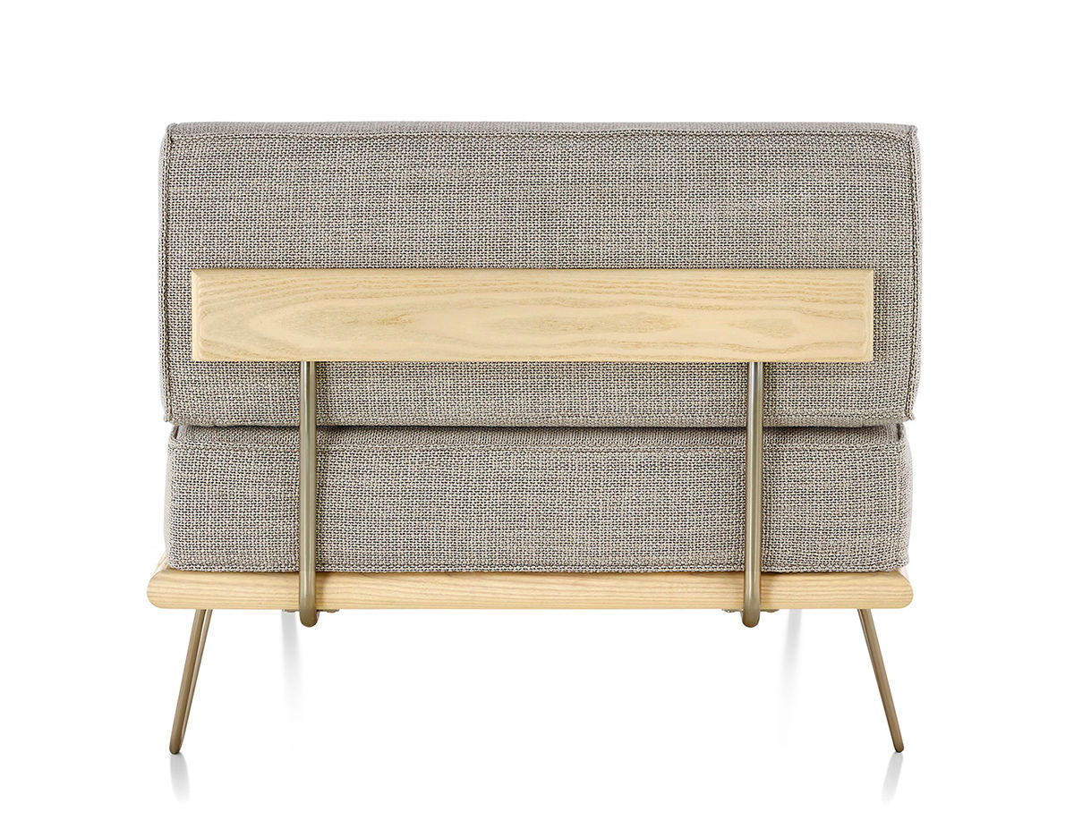 nelson™ daybed with end bolster & hairpin legs