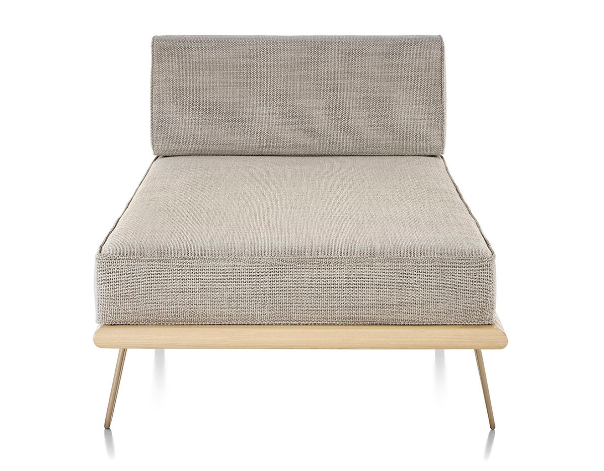 nelson™ daybed with end bolster & hairpin legs