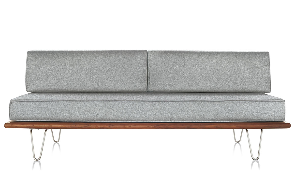 nelson™ daybed with two bolsters & hairpin legs