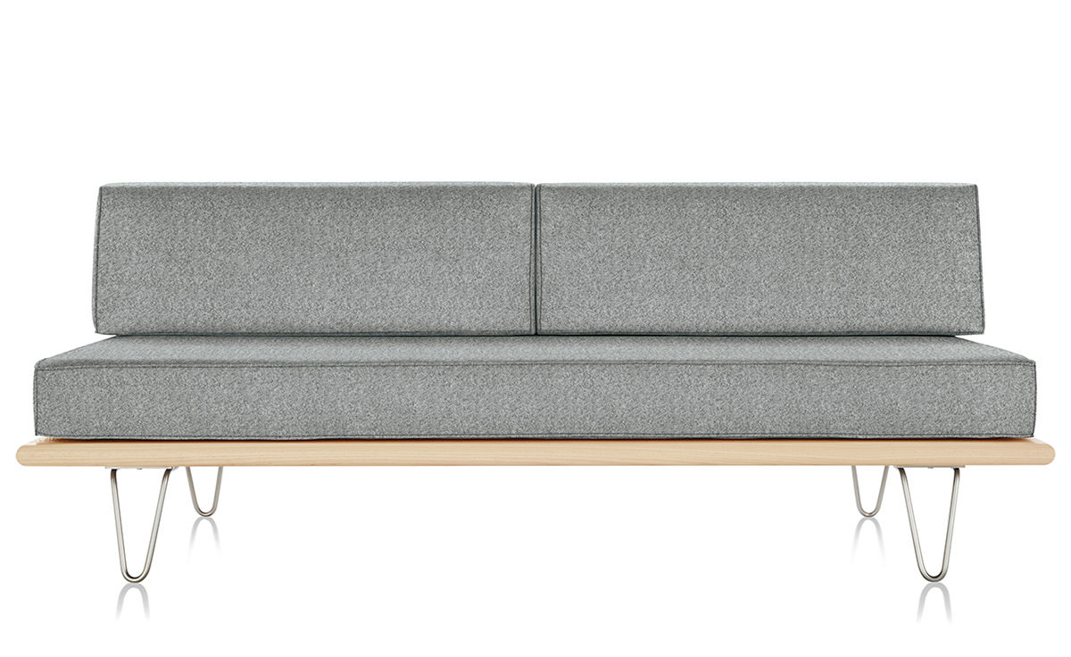 nelson™ daybed with two bolsters & hairpin legs