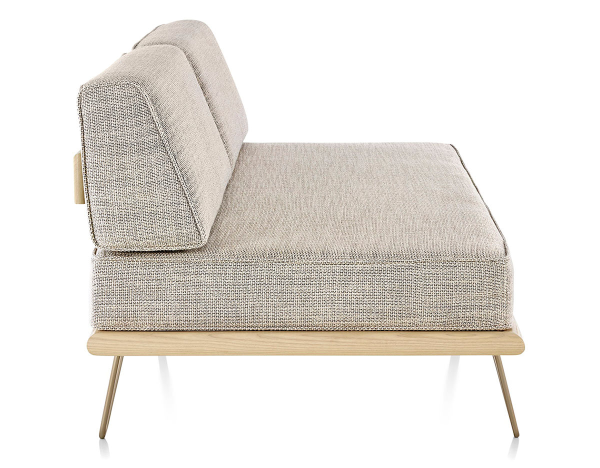 nelson™ daybed with two bolsters & hairpin legs