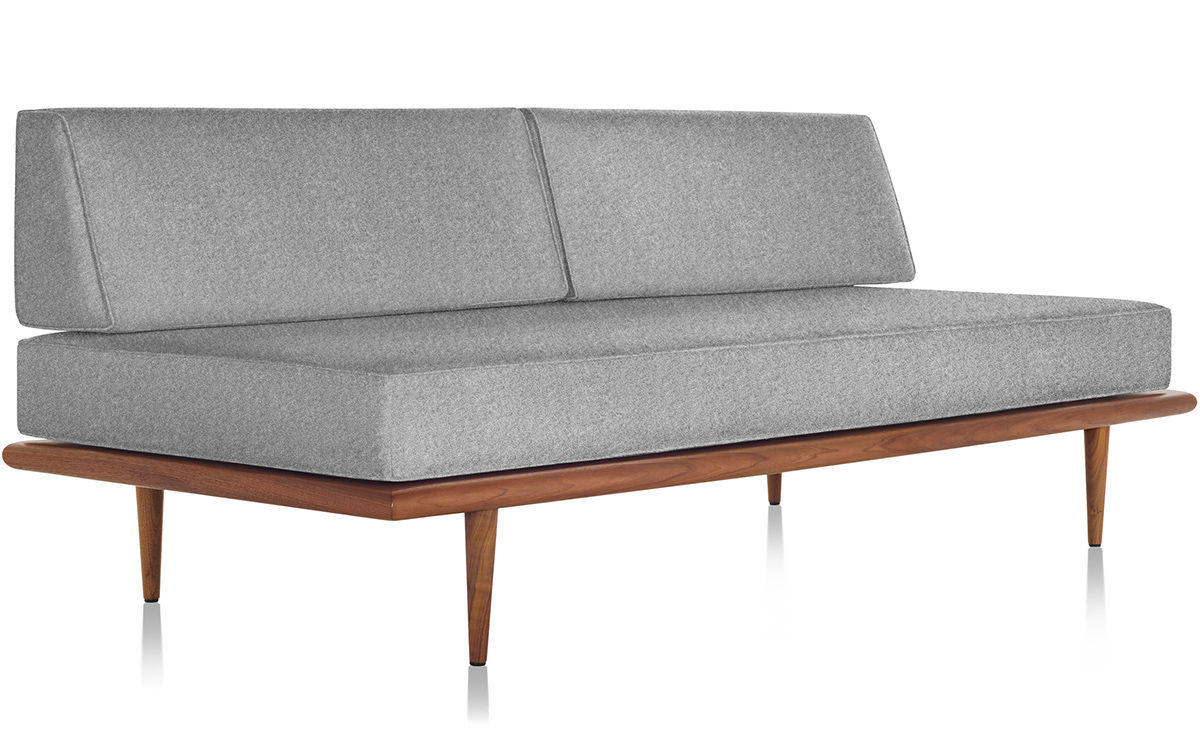nelson™ daybed with two bolsters & wood taper legs