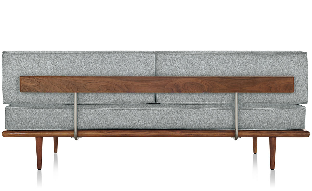 nelson™ daybed with two bolsters & wood taper legs