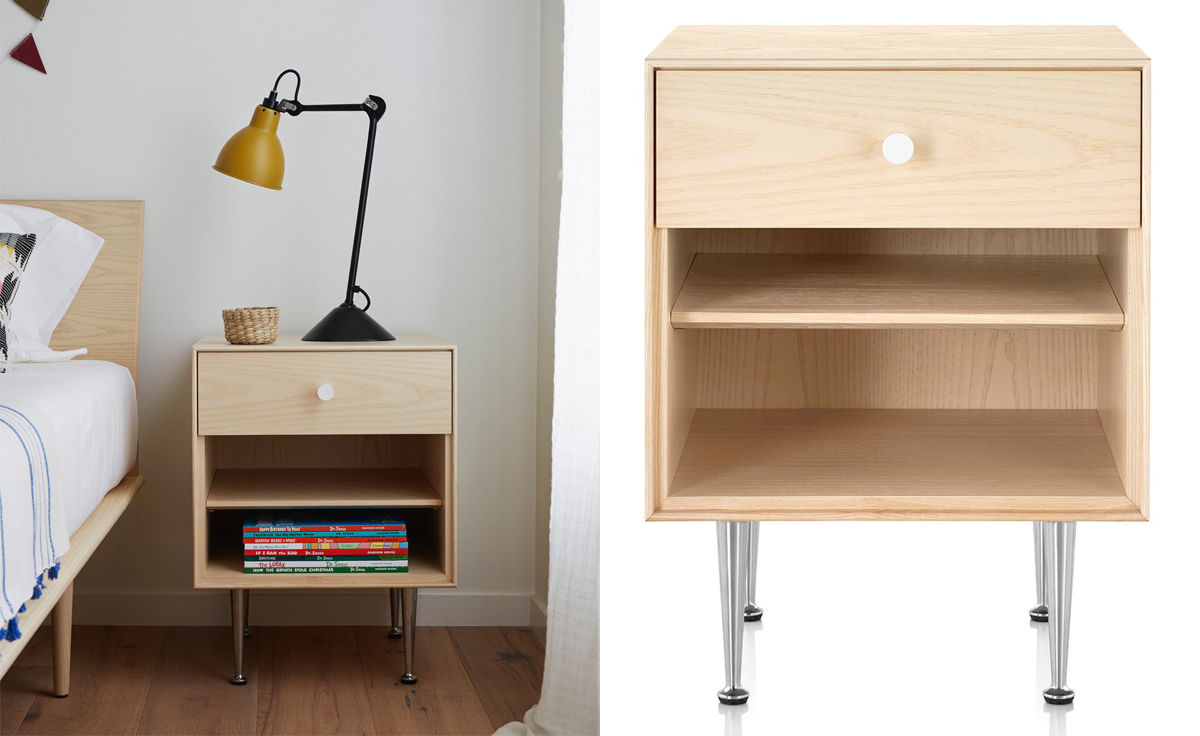 nelson thin edge bedside table