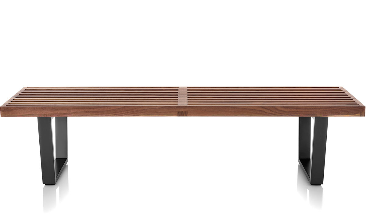 george nelson™ platform bench with wood base