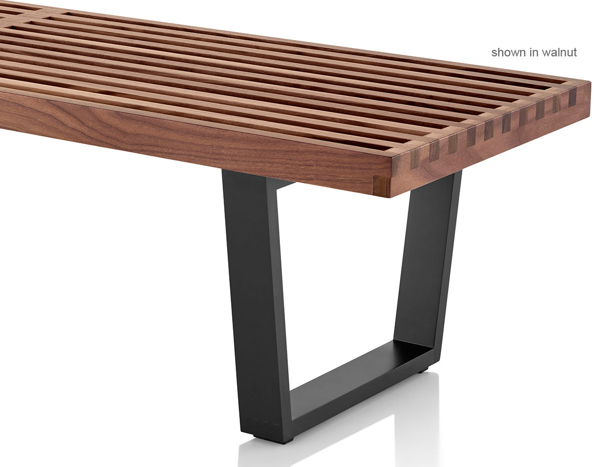george nelson™ platform bench with wood base