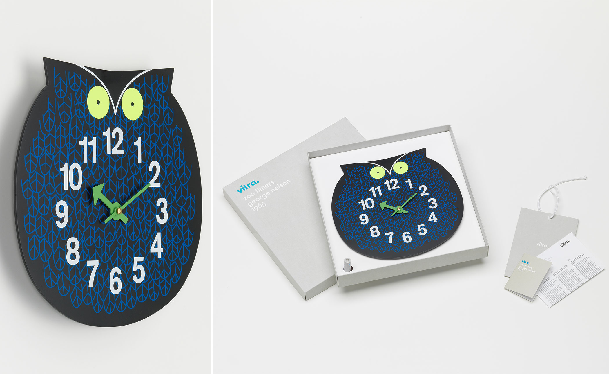 george nelson zoo timer omar the owl clock