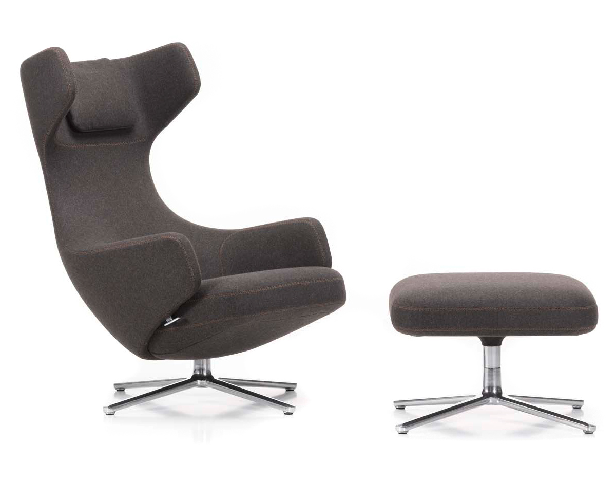 grand repos lounge chair & ottoman