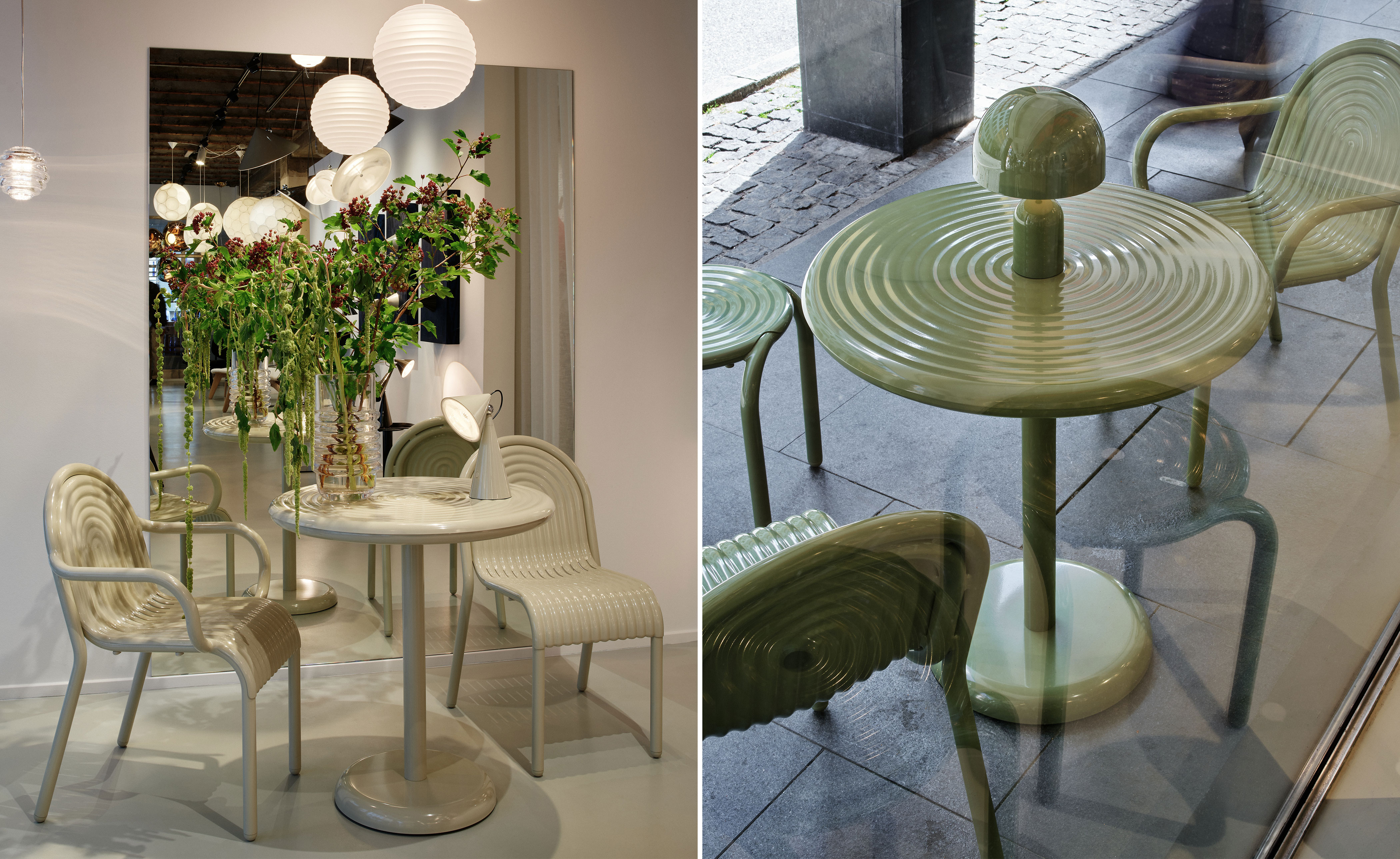 Groove Outdoor Table Round