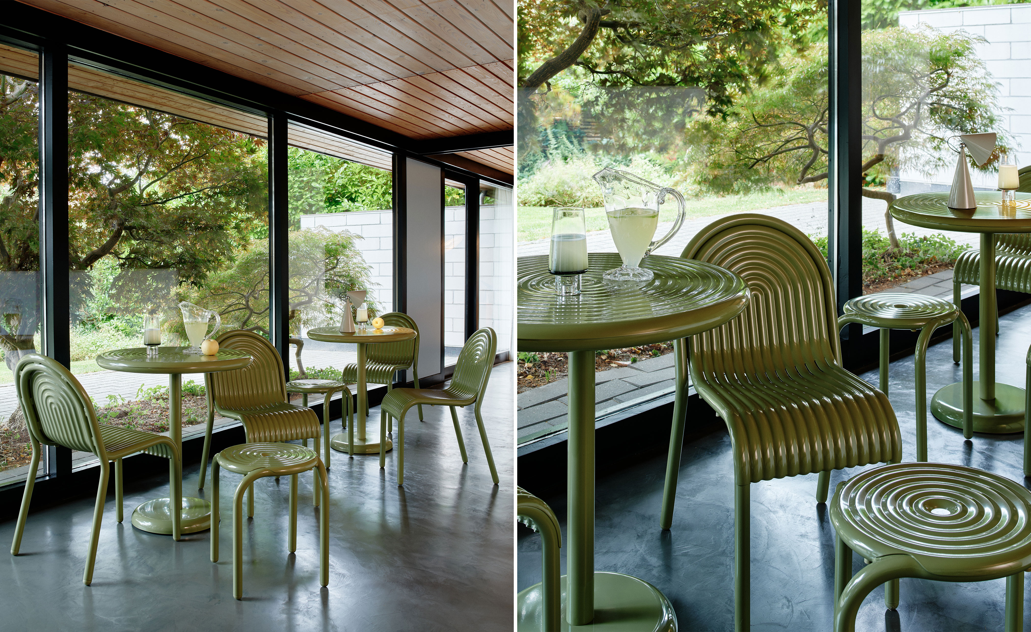 Groove Outdoor Table Round