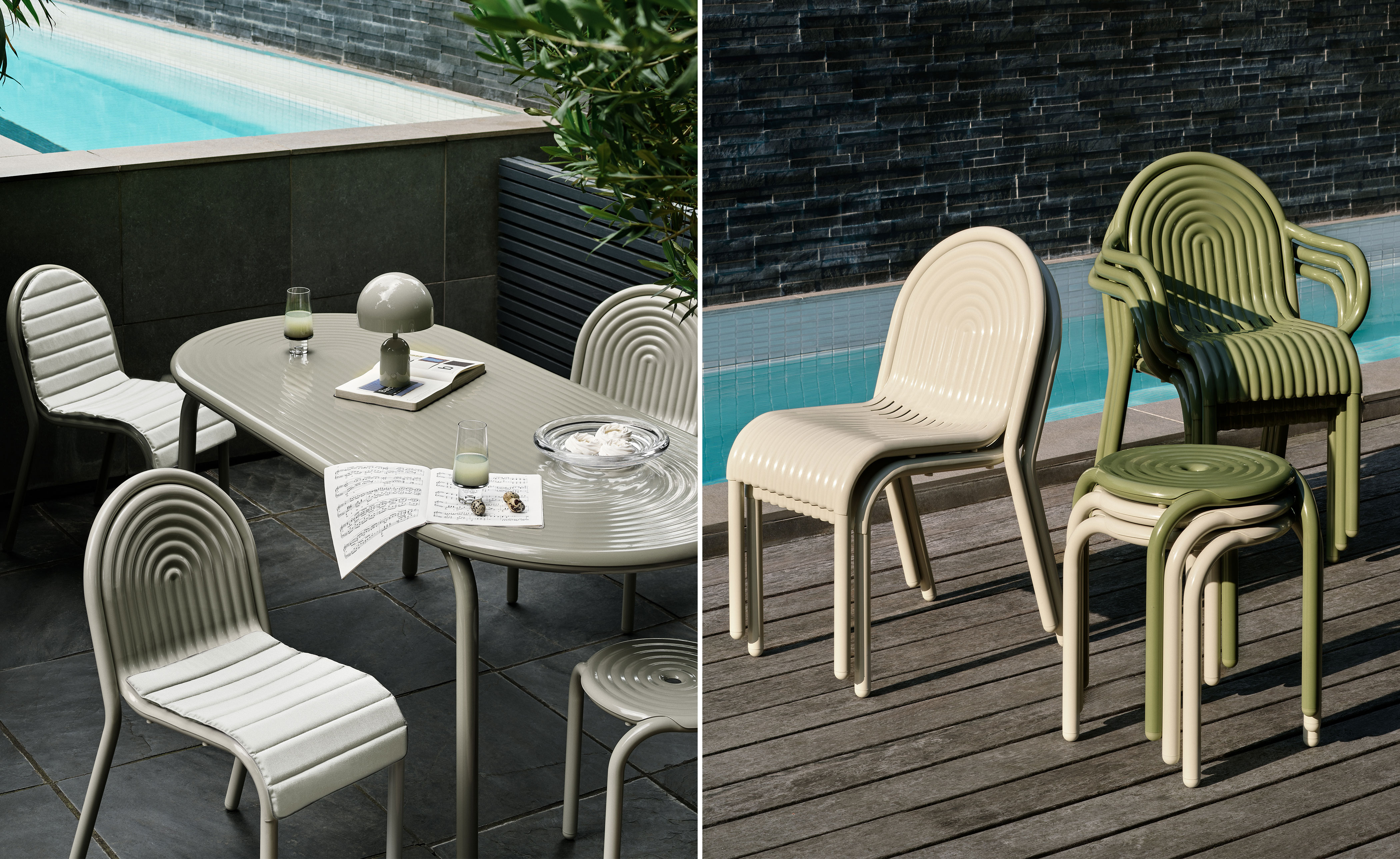 Groove Outdoor Armchair Set of 2
