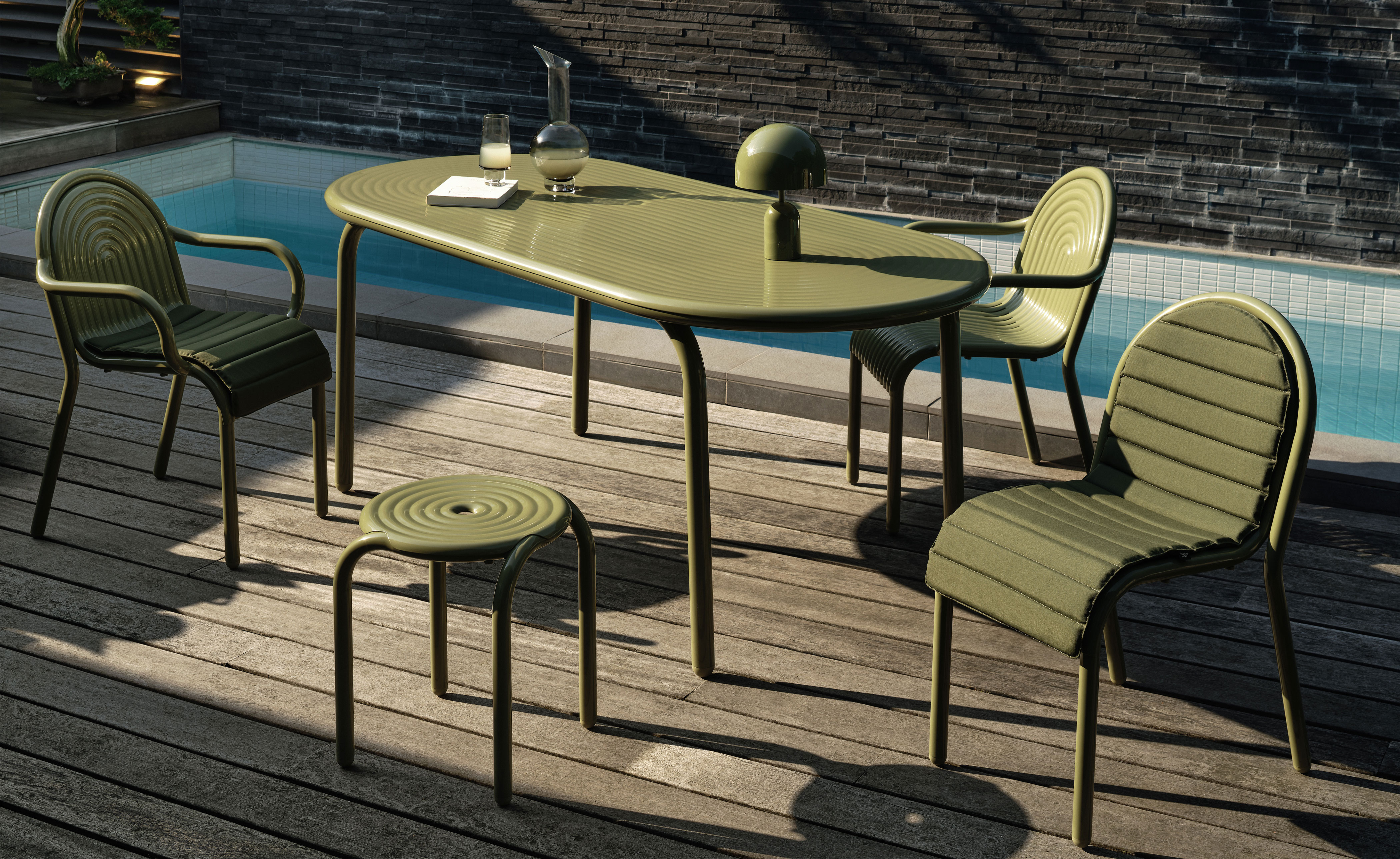 Groove Outdoor Side Chair Set of 2