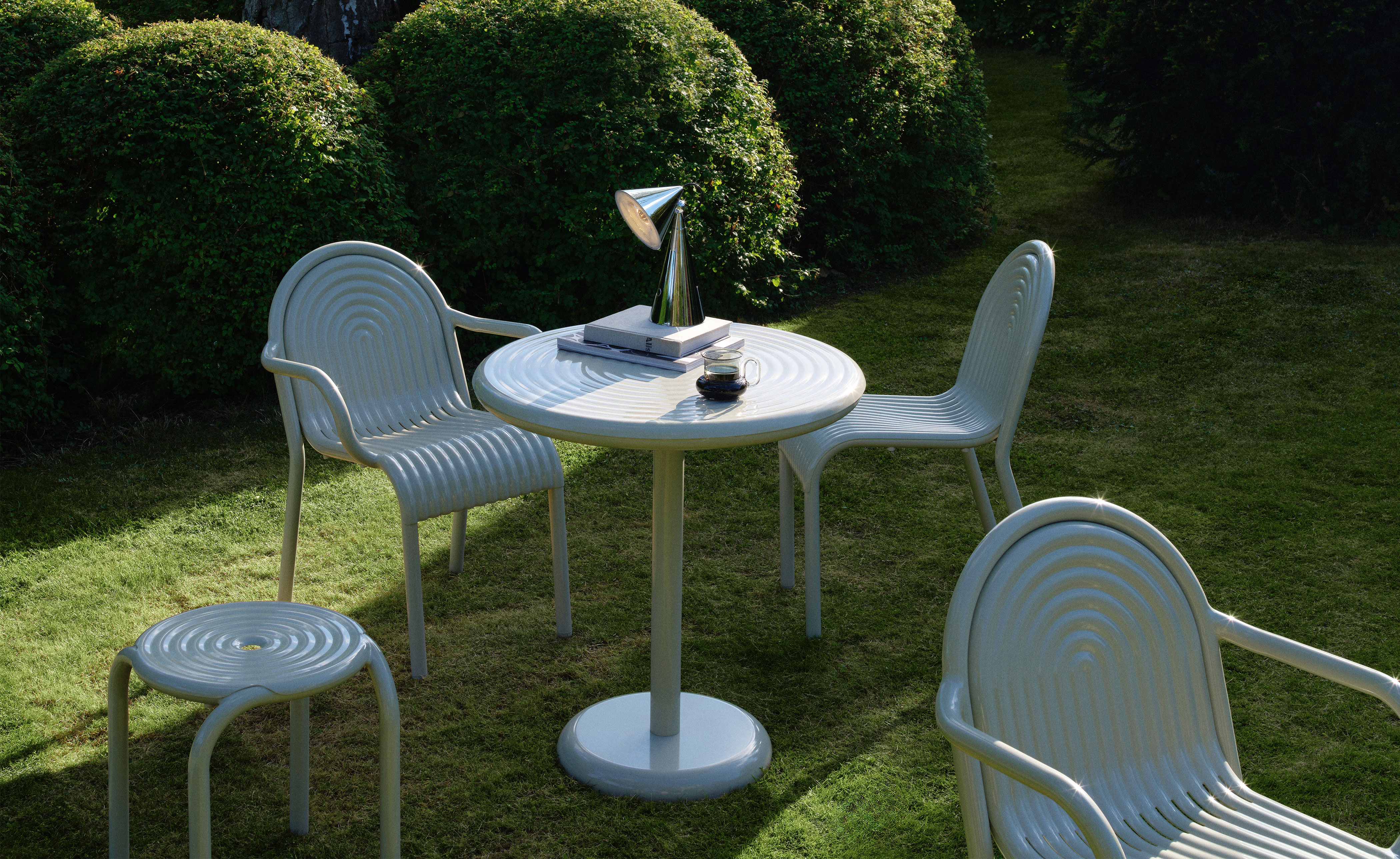 Groove Outdoor Stool Set of 2