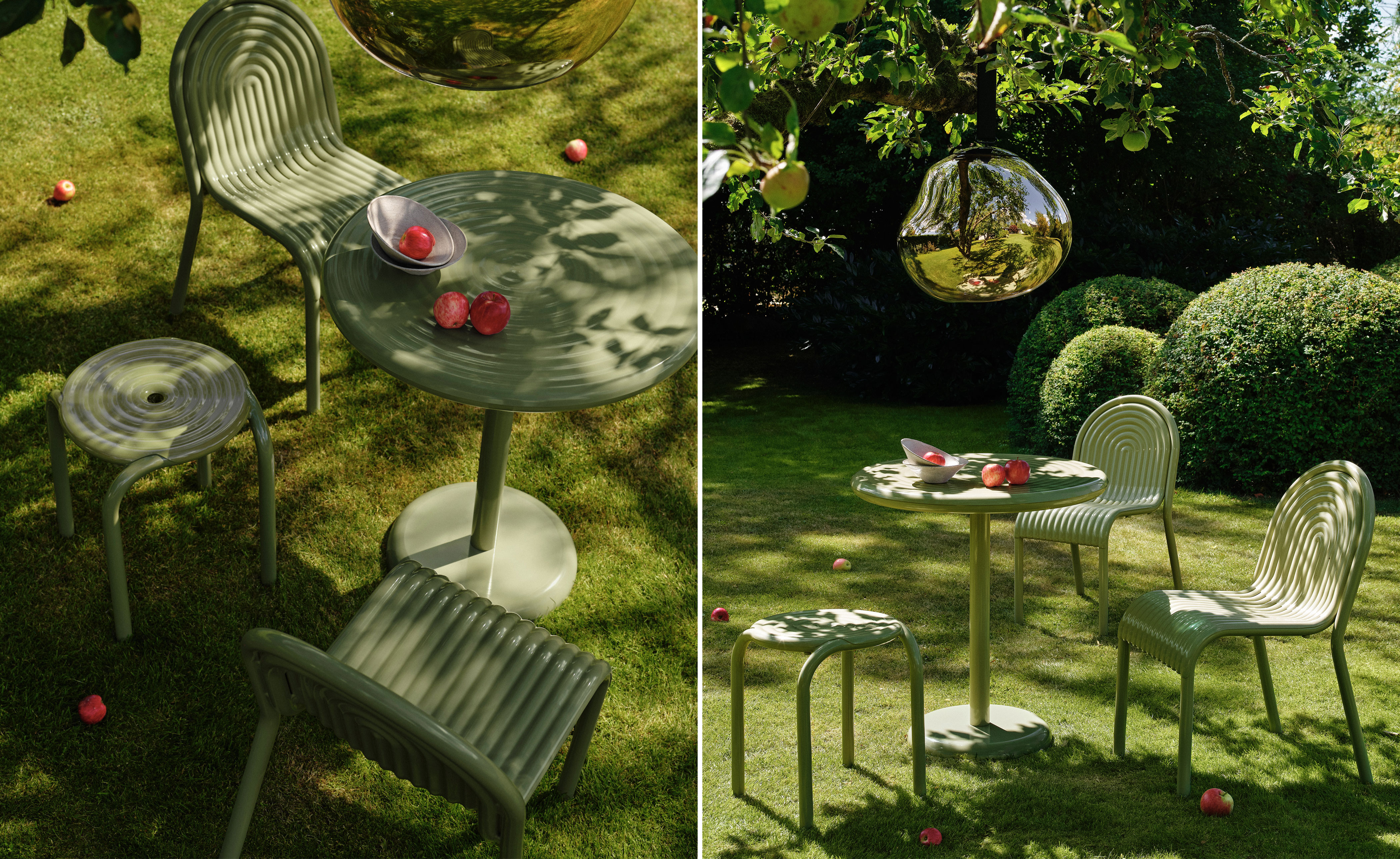 Groove Outdoor Stool Set of 2
