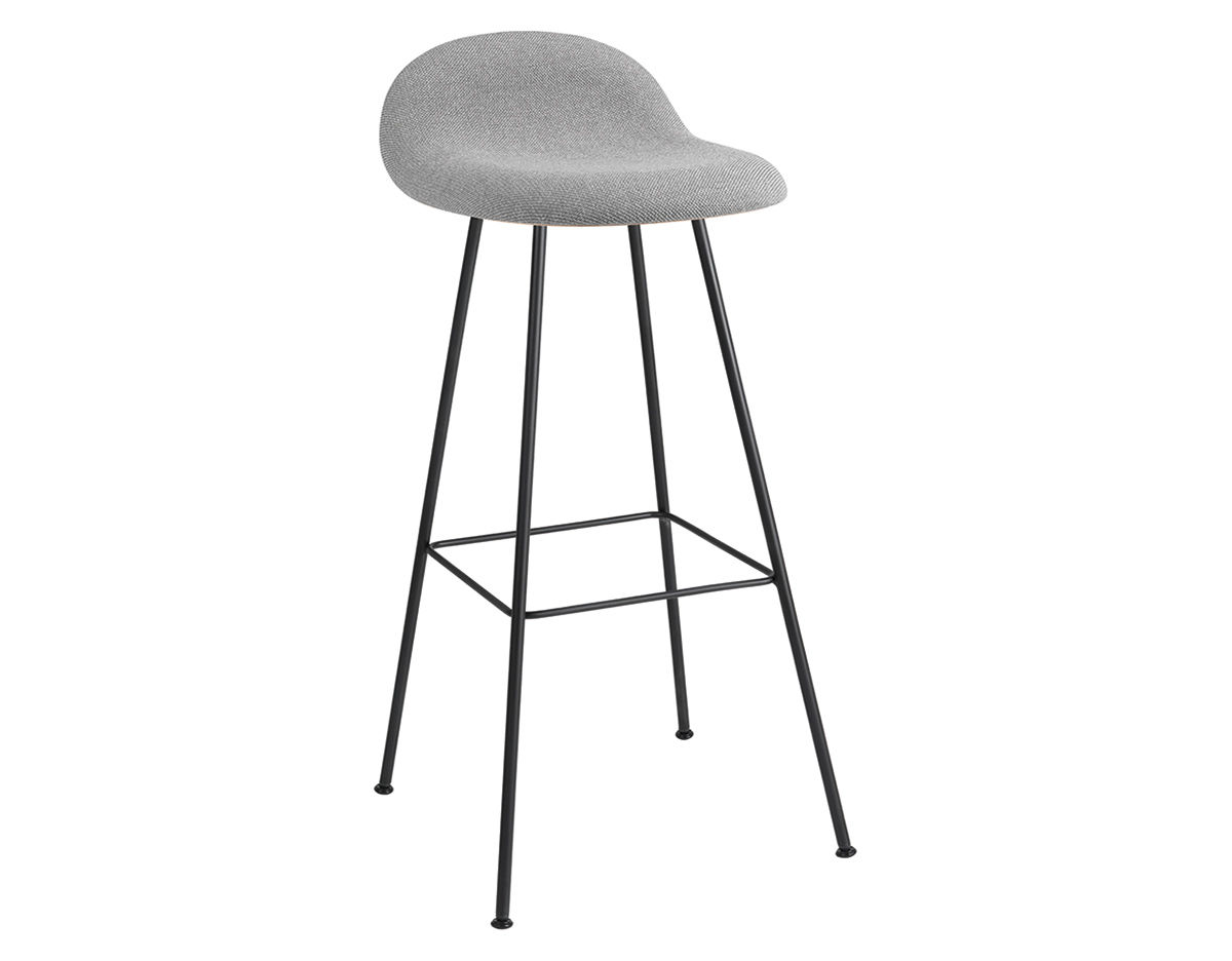 gubi 3d center base wood stool