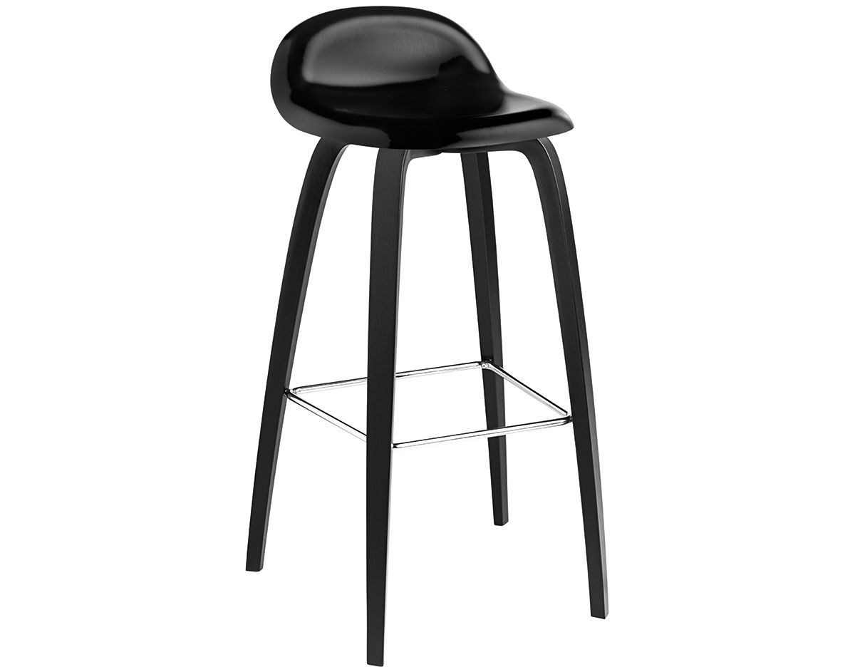 gubi 3d wood base stool