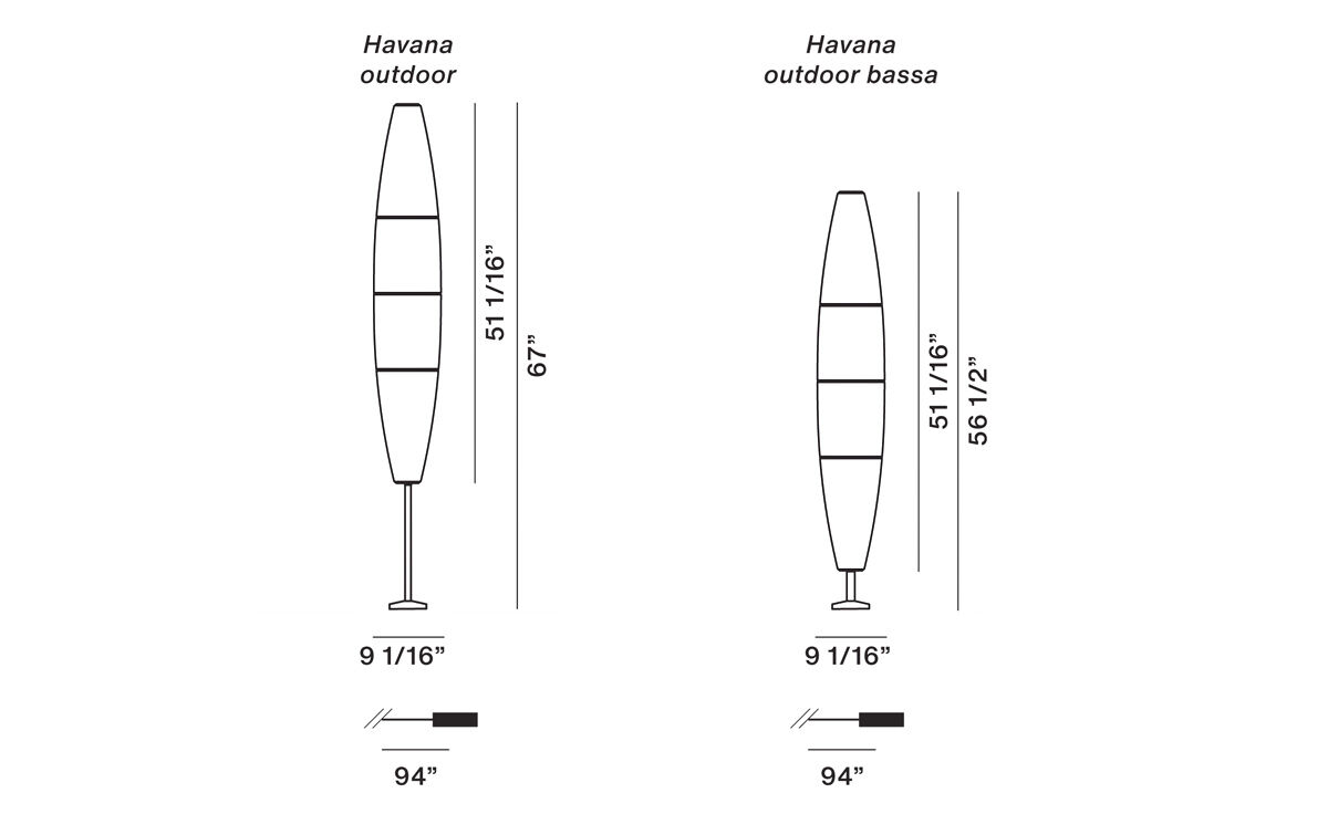 havana outdoor floor lamp