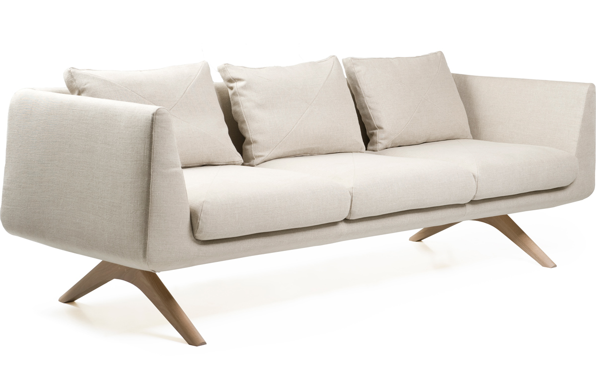hepburn fixed 3-seater sofa 350fm