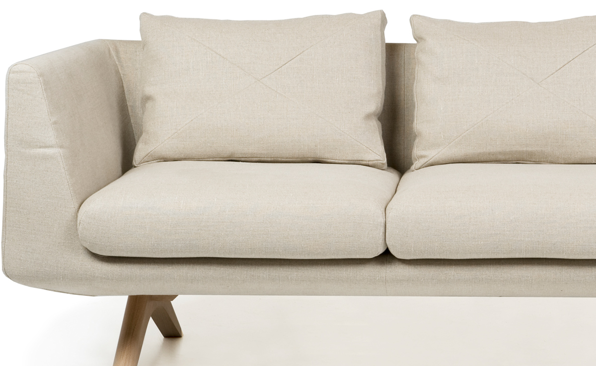 hepburn fixed 3-seater sofa 350fm