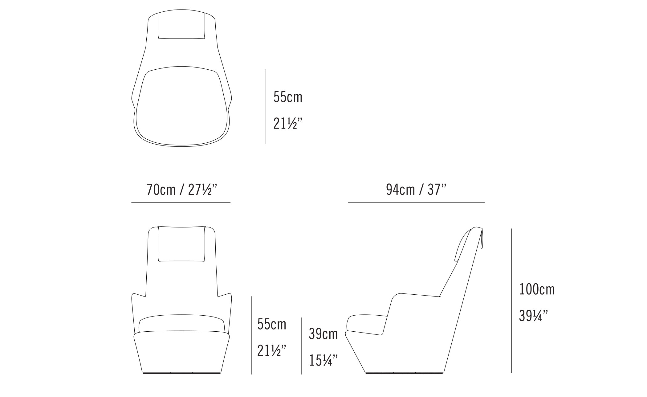 hi turn lounge chair