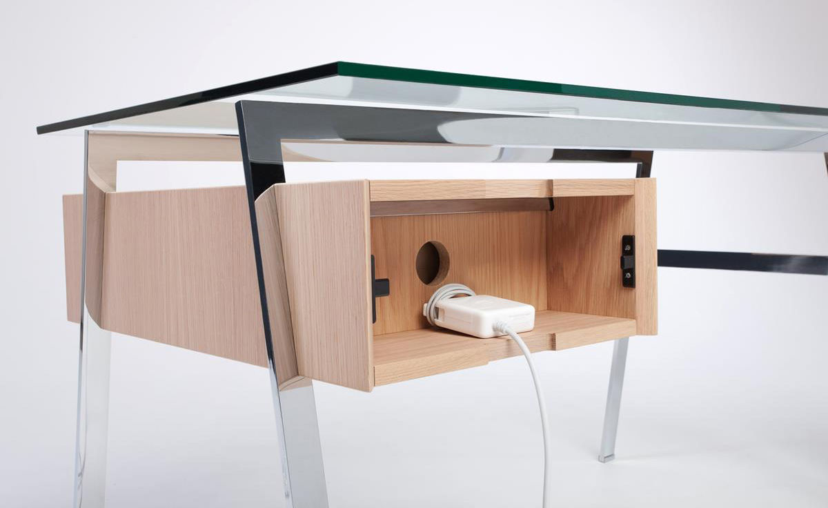 homework 1 desk with glass top