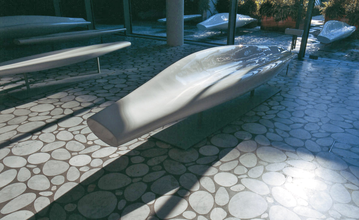 inout fiberglass sofa