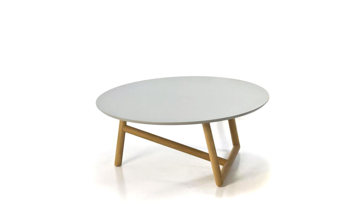 klara table with mdf top & oak base
