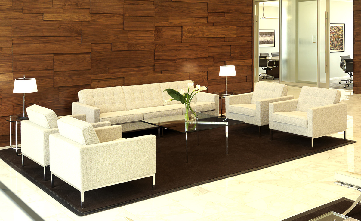 florence knoll 3 seat sofa