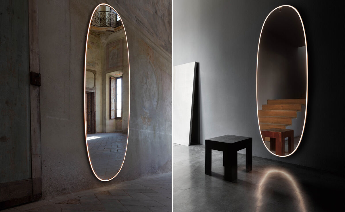 la plus belle wall mounted mirror with integrated led lights