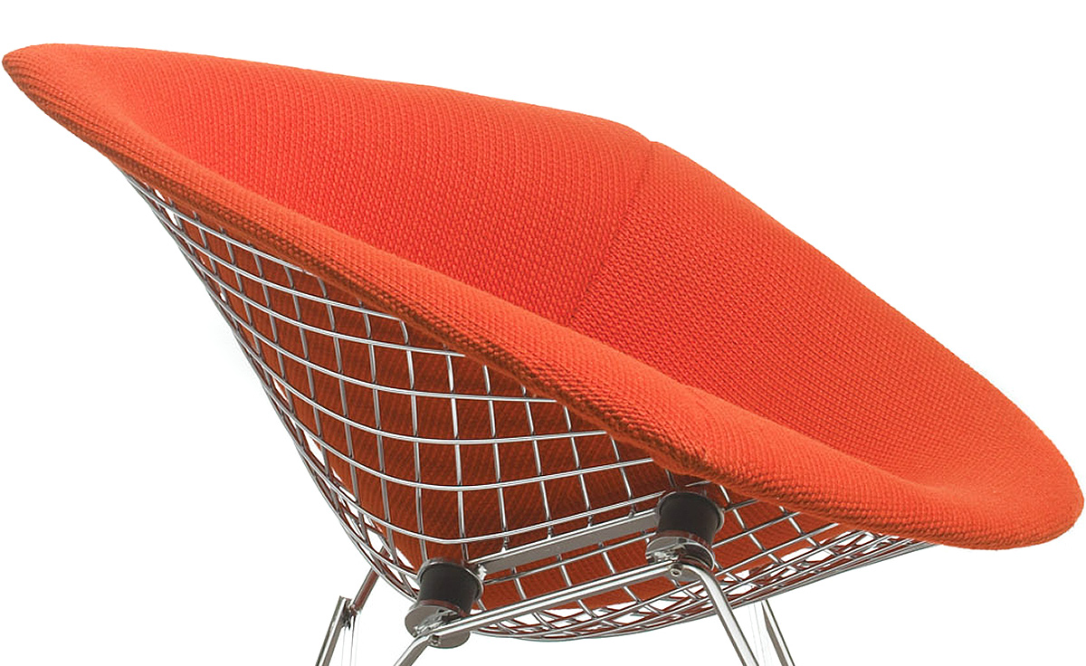 bertoia large diamond chair with full cover