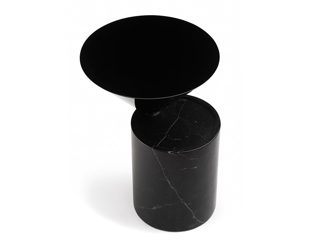 laurel side table in marble 103sm