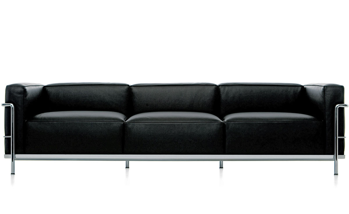 le corbusier lc3 three seat sofa