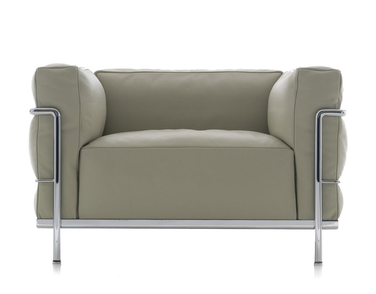 le corbusier lc3 armchair with down cushions