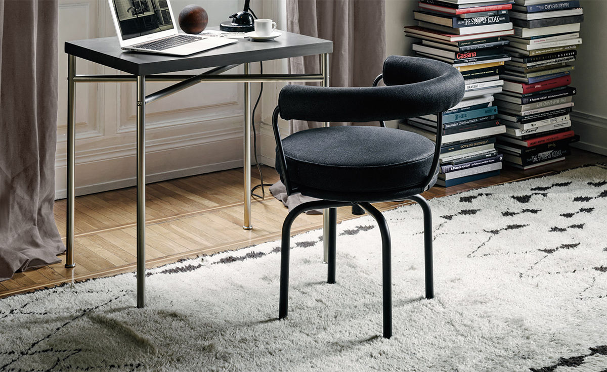 le corbusier lc7 swivel chair