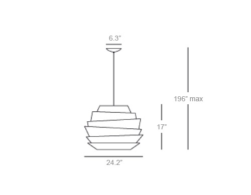 le soleil suspension lamp
