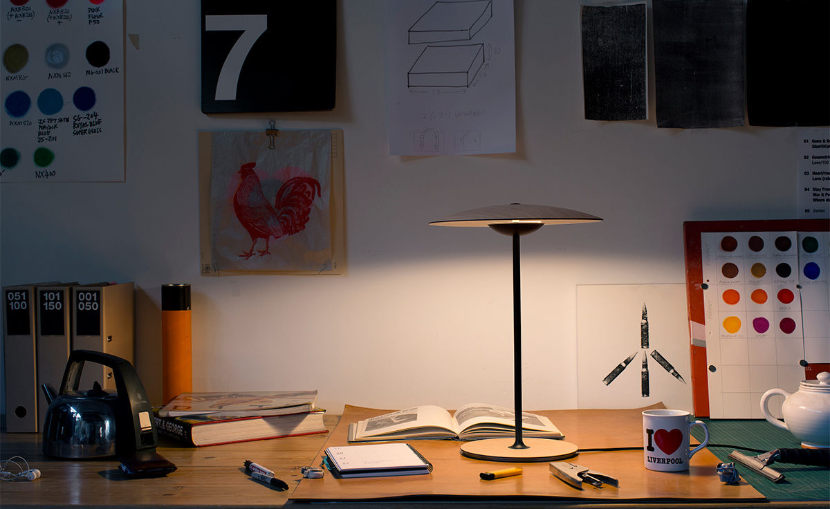 led-ginger table lamp