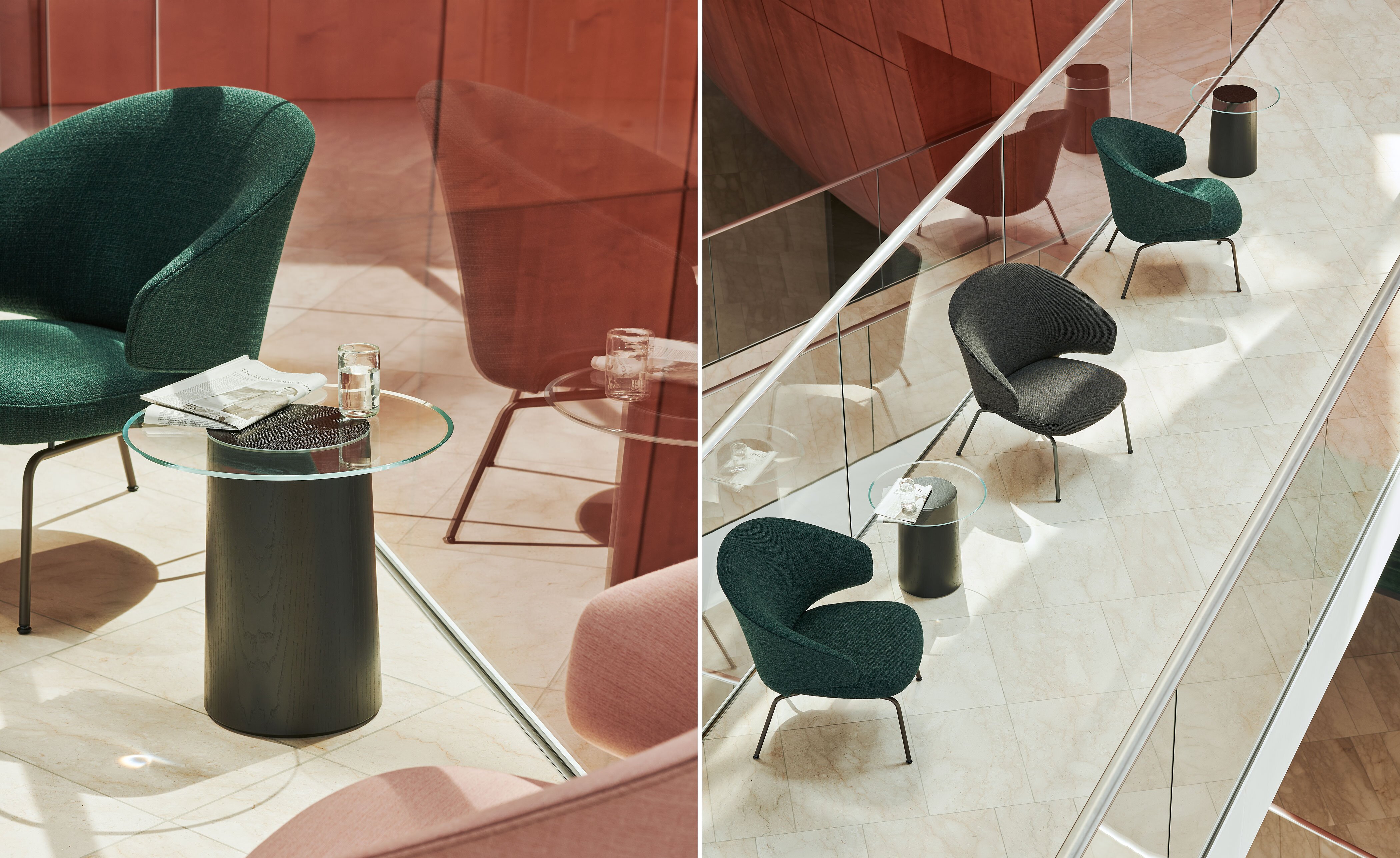 Let Lounge Chair tubular steel base