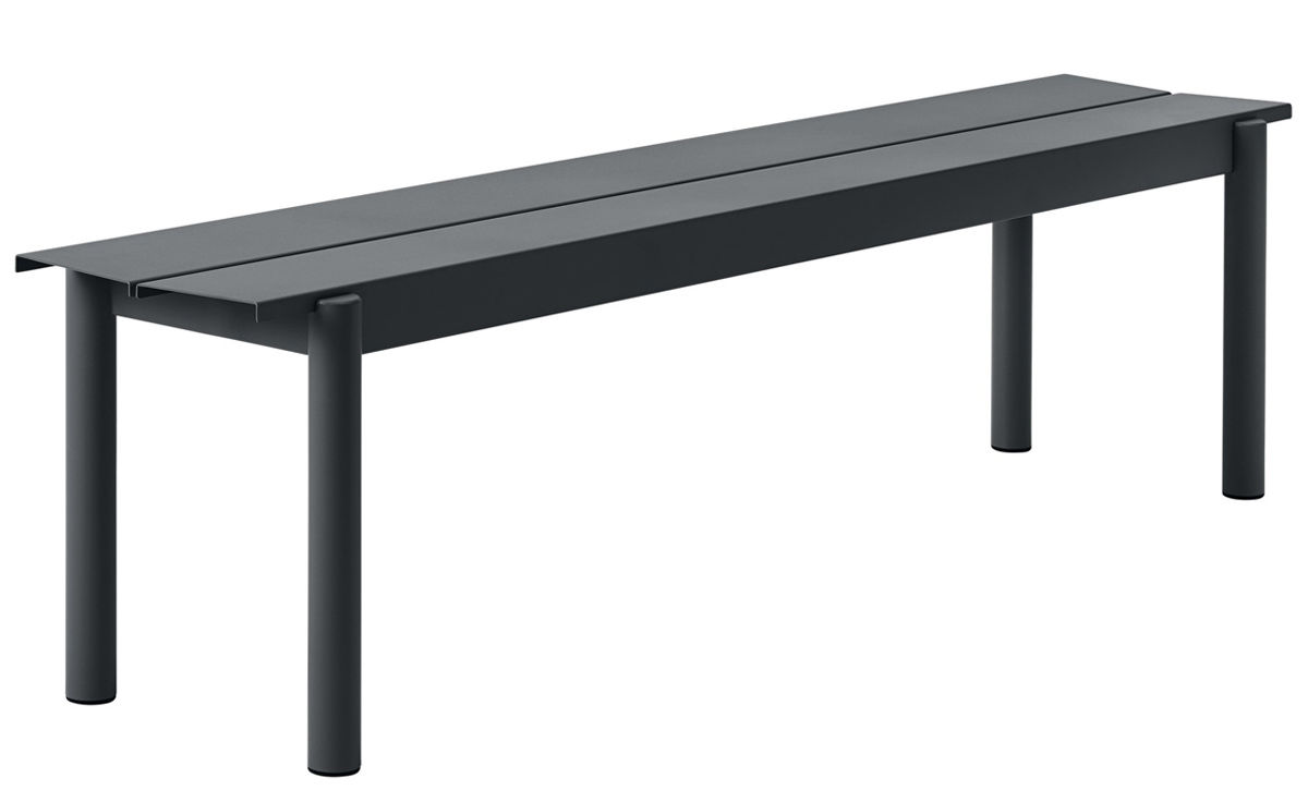 linear steel bench
