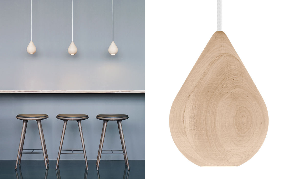 liuku base drop wood pendant light